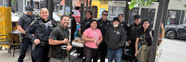 Mission District’s San Francisco Police Department Officers and Residents Share Ideas and Build Community over Local Burritos