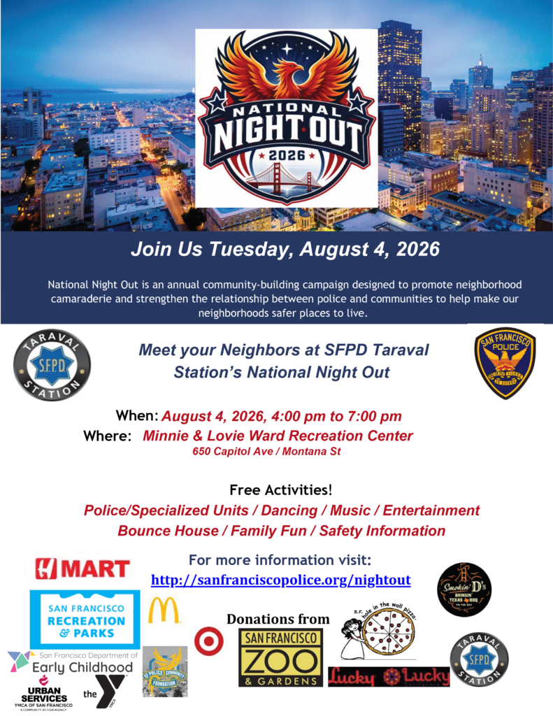 National Night Out @ Taraval Station