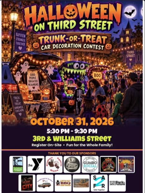Halloween on third stree Trunk or treat